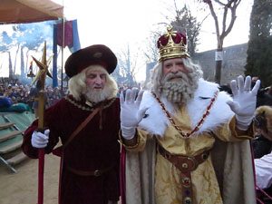 La Cavalcada de Reis 2017. El campament reial als Jardins de la Muralla