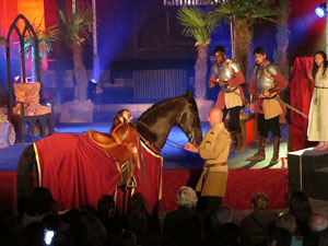 600 aniversari de la nau &uacute;nica de la Catedral de Girona. Representaci&oacute; de la Consueta de Sant Jordi cavaller