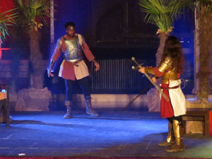 600 aniversari de la nau &uacute;nica de la Catedral de Girona. Representaci&oacute; de la Consueta de Sant Jordi cavaller