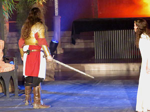 600 aniversari de la nau &uacute;nica de la Catedral de Girona. Representaci&oacute; de la Consueta de Sant Jordi cavaller