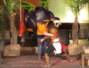 600 aniversari de la nau &uacute;nica de la Catedral de Girona. Representaci&oacute; de la Consueta de Sant Jordi cavaller