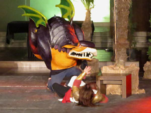 600 aniversari de la nau &uacute;nica de la Catedral de Girona. Representaci&oacute; de la Consueta de Sant Jordi cavaller