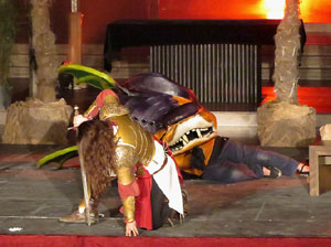 600 aniversari de la nau &uacute;nica de la Catedral de Girona. Representaci&oacute; de la Consueta de Sant Jordi cavaller