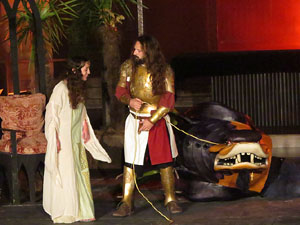 600 aniversari de la nau &uacute;nica de la Catedral de Girona. Representaci&oacute; de la Consueta de Sant Jordi cavaller