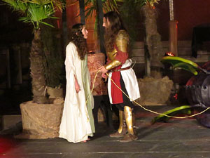 600 aniversari de la nau &uacute;nica de la Catedral de Girona. Representaci&oacute; de la Consueta de Sant Jordi cavaller