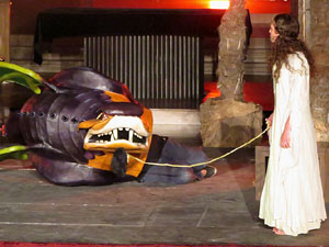 600 aniversari de la nau &uacute;nica de la Catedral de Girona. Representaci&oacute; de la Consueta de Sant Jordi cavaller