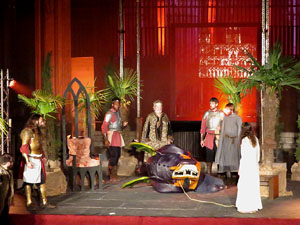 600 aniversari de la nau &uacute;nica de la Catedral de Girona. Representaci&oacute; de la Consueta de Sant Jordi cavaller