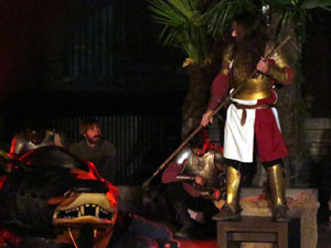 600 aniversari de la nau &uacute;nica de la Catedral de Girona. Representaci&oacute; de la Consueta de Sant Jordi cavaller