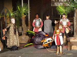 600 aniversari de la nau &uacute;nica de la Catedral de Girona. Representaci&oacute; de la Consueta de Sant Jordi cavaller