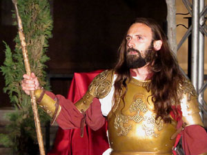 600 aniversari de la nau &uacute;nica de la Catedral de Girona. Representaci&oacute; de la Consueta de Sant Jordi cavaller