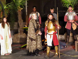 600 aniversari de la nau &uacute;nica de la Catedral de Girona. Representaci&oacute; de la Consueta de Sant Jordi cavaller