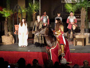 600 aniversari de la nau &uacute;nica de la Catedral de Girona. Representaci&oacute; de la Consueta de Sant Jordi cavaller