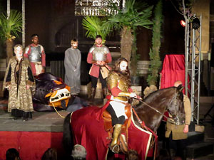 600 aniversari de la nau &uacute;nica de la Catedral de Girona. Representaci&oacute; de la Consueta de Sant Jordi cavaller