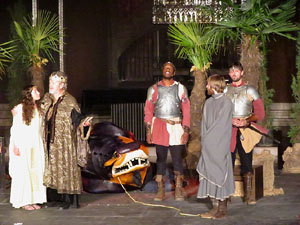 600 aniversari de la nau &uacute;nica de la Catedral de Girona. Representaci&oacute; de la Consueta de Sant Jordi cavaller