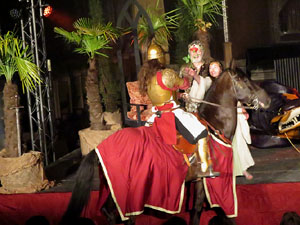 600 aniversari de la nau &uacute;nica de la Catedral de Girona. Representaci&oacute; de la Consueta de Sant Jordi cavaller