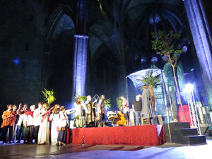 600 aniversari de la nau &uacute;nica de la Catedral de Girona. Representaci&oacute; de la Consueta de Sant Jordi cavaller