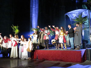 600 aniversari de la nau &uacute;nica de la Catedral de Girona. Representaci&oacute; de la Consueta de Sant Jordi cavaller