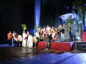 600 aniversari de la nau &uacute;nica de la Catedral de Girona. Representaci&oacute; de la Consueta de Sant Jordi cavaller