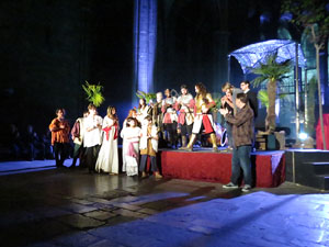 600 aniversari de la nau &uacute;nica de la Catedral de Girona. Representaci&oacute; de la Consueta de Sant Jordi cavaller
