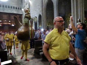 Corpus 2017 a Girona. El ball de l'Àliga a la Catedral de Girona