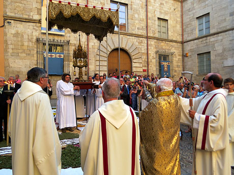 Corpus 2017. La processó des de la Catedral a la basílica de Sant Feliu de Girona