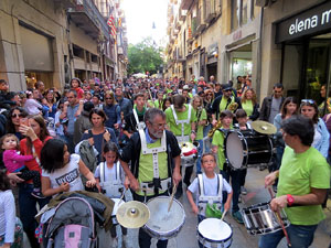 Festes de Primavera de Girona 2017. Cercavila de mulasses amb la Mula Baba i l'Ase de Bessan