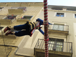 Festes de Primavera de Girona 2017. Penjada del Tarl&agrave;. El preg&oacute;