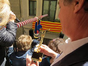 Festes de Primavera de Girona 2017. Penjada del Tarl&agrave;. El preg&oacute;
