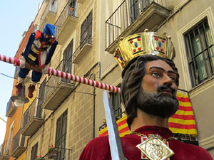 Festes de Primavera de Girona 2017. Penjada del Tarl&agrave;. El preg&oacute;