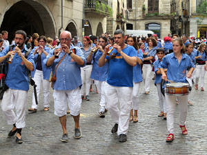 Arribada a Girona de la Flama del Canigó 2017