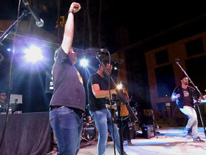 Festival Strenes 2017. Actuació del grup The Cuit's a la plaça de Santa Susanna del Mercadal