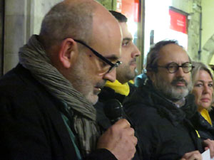 Concentració a la plaça del Vi per la llibertat dels presos polítics