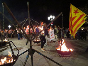Diada Nacional 2017. XI Marxa de Torxes de Girona pels carrers del Barri Vell de Girona