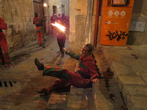 Fires 2017. La Beatufarra, descens del Beatusaure per les escales de la Catedral de Girona