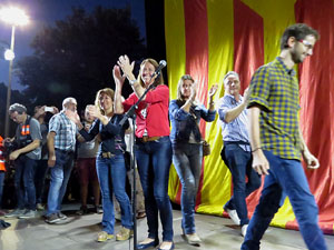 Manifestació 'República!' pels carrers de la ciutat i el Parc de la Devesa