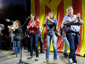 Manifestació 'República!' pels carrers de la ciutat i el Parc de la Devesa