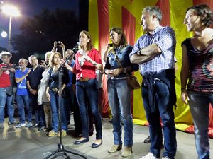 Manifestació 'República!' pels carrers de la ciutat i el Parc de la Devesa