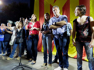 Manifestació 'República!' pels carrers de la ciutat i el Parc de la Devesa
