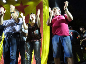 Manifestació 'República!' pels carrers de la ciutat i el Parc de la Devesa