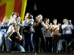 Manifestació 'República!' pels carrers de la ciutat i el Parc de la Devesa