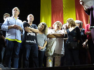 Manifestació 'República!' pels carrers de la ciutat i el Parc de la Devesa