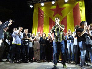 Manifestació 'República!' pels carrers de la ciutat i el Parc de la Devesa