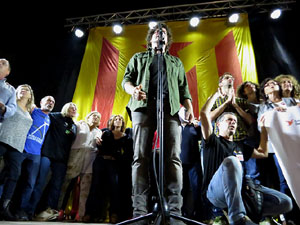 Manifestació 'República!' pels carrers de la ciutat i el Parc de la Devesa