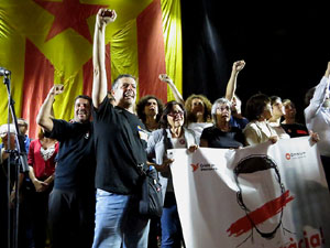 Manifestació 'República!' pels carrers de la ciutat i el Parc de la Devesa
