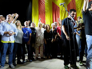 Manifestació 'República!' pels carrers de la ciutat i el Parc de la Devesa