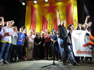 Manifestació 'República!' pels carrers de la ciutat i el Parc de la Devesa