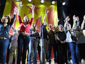 Manifestació 'República!' pels carrers de la ciutat i el Parc de la Devesa