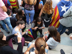 Manifestació 'República!' pels carrers de la ciutat i el Parc de la Devesa