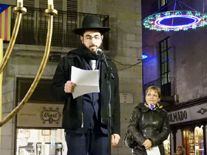 Nadal 2017. Encesa de les llums de Hanukkà a la plaça del Vi