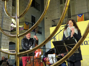 Nadal 2017. Encesa de les llums de Hanukkà a la plaça del Vi